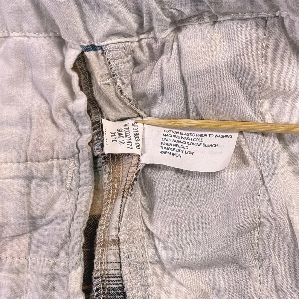 Gap Madras Patchwork Plaid Shorts Youth 14 Preppy Coastal Cotton Y2K Summer